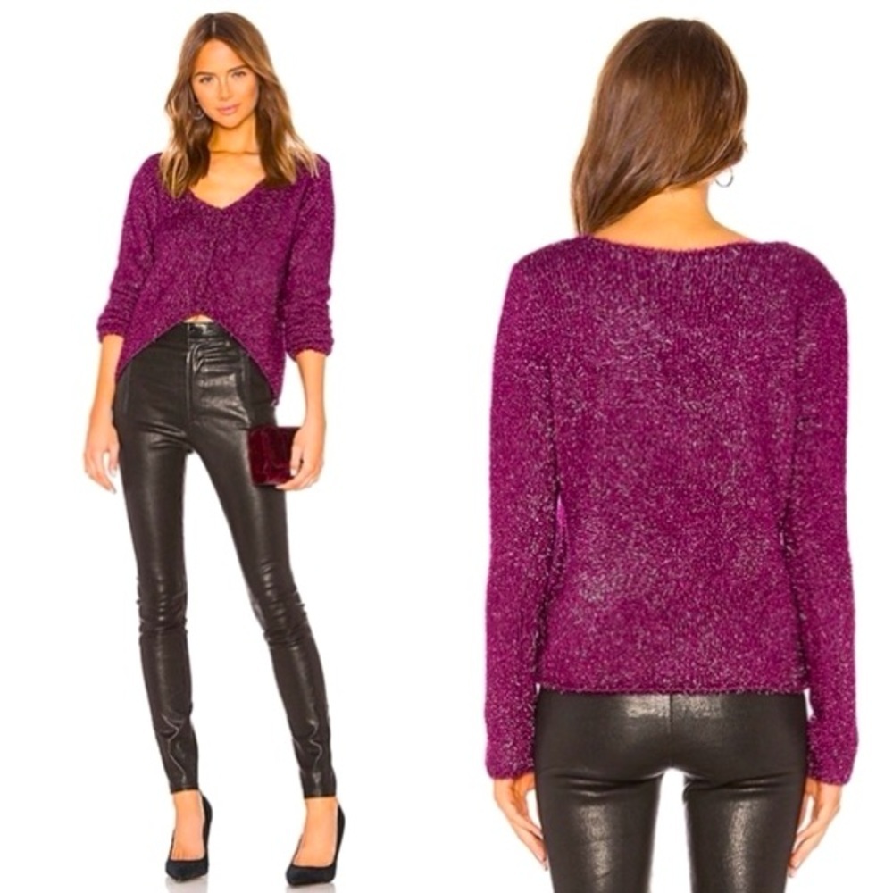 NWT REVOLVE LOVERS & FRIENDS Gerona Sweater Magenta S